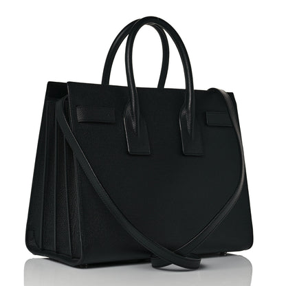 Saint Laurent Grained Calfskin Small Sac De Jour Black 3 of 14