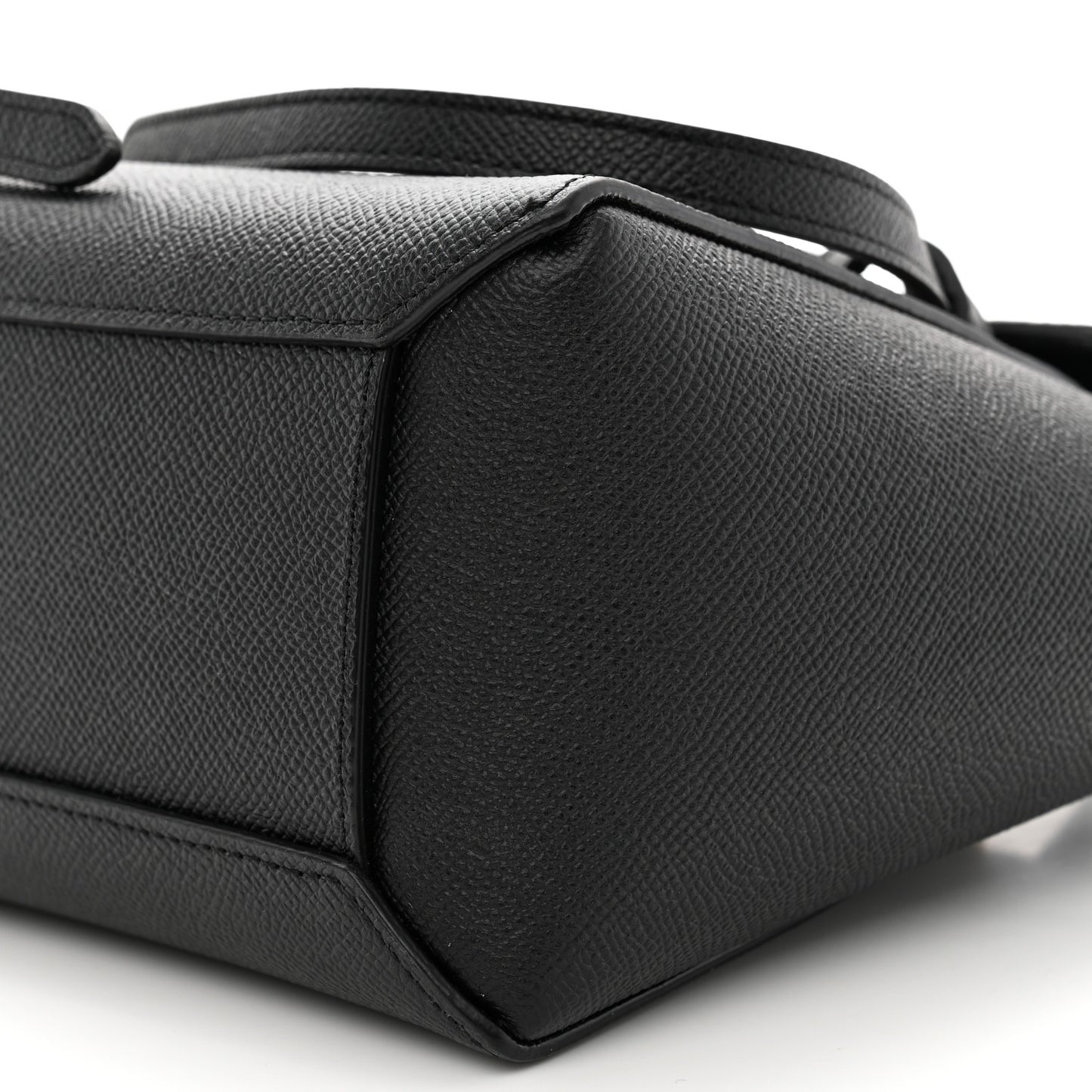 Grained Calfskin Nano Belt Bag Black