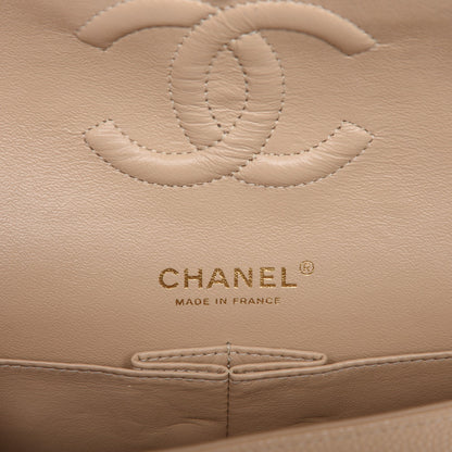 Chanel Caviar Quilted Medium Double Flap Beige Clair 6 of 8