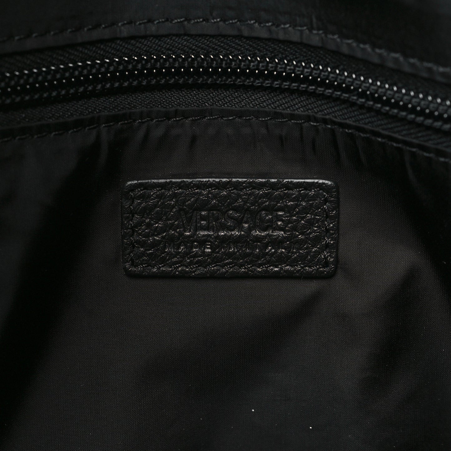 Calfskin Medusa Briefcase Messenger Bag Black