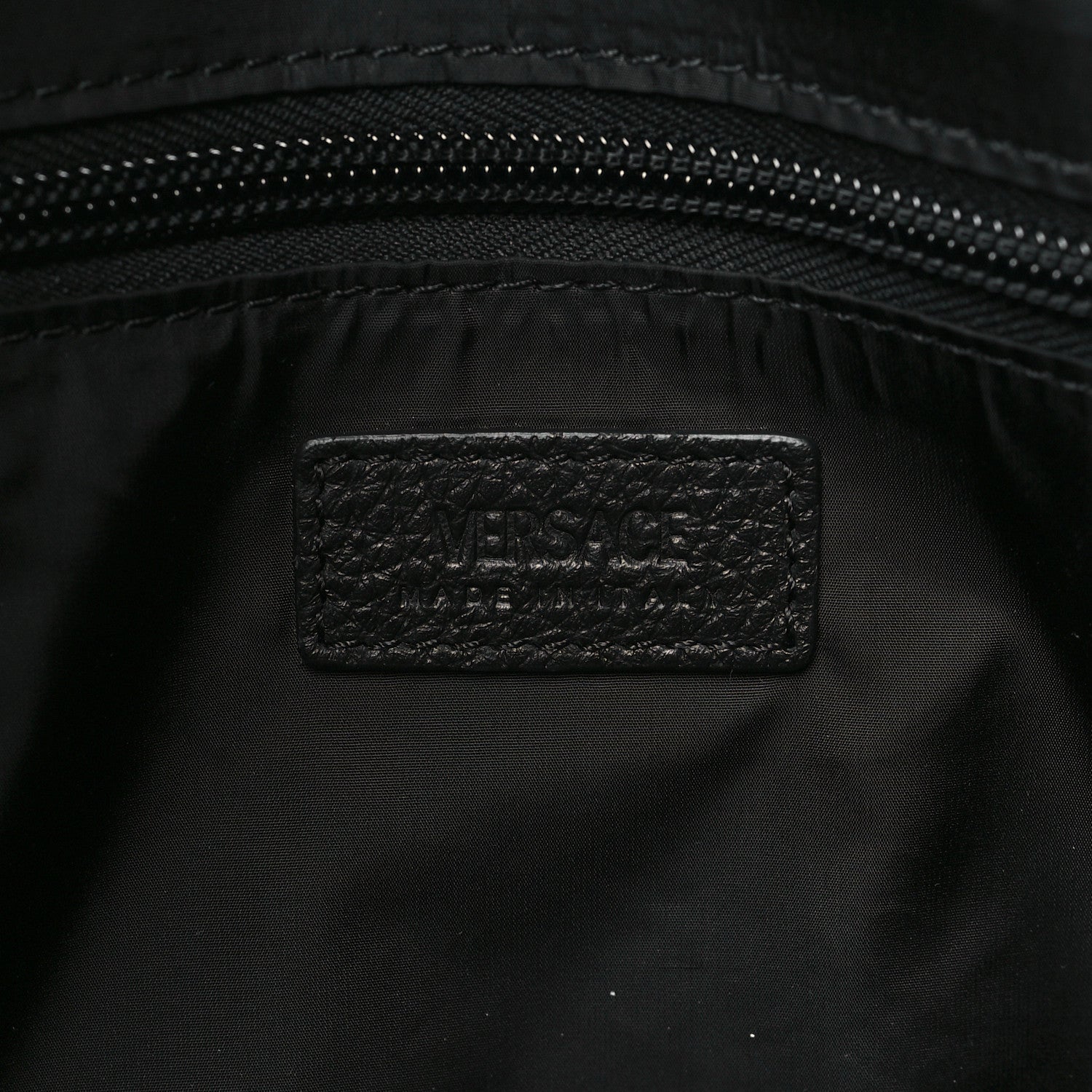 Versace Calfskin Medusa Briefcase Messenger Bag Black 6 of 9