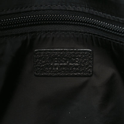 Versace Calfskin Medusa Briefcase Messenger Bag Black 6 of 9