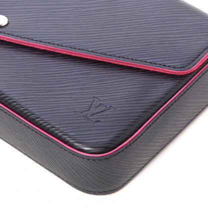 Louis Vuitton Epi Pochette Felicie Black Hot Pink 6 of 9