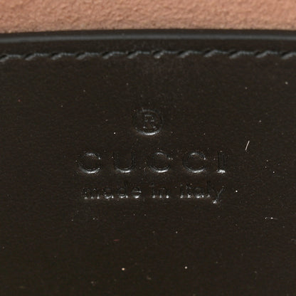 Gucci Calfskin Matelasse Diagonal Mini Interlocking G Heart Shoulder Bag Black 6 of 11