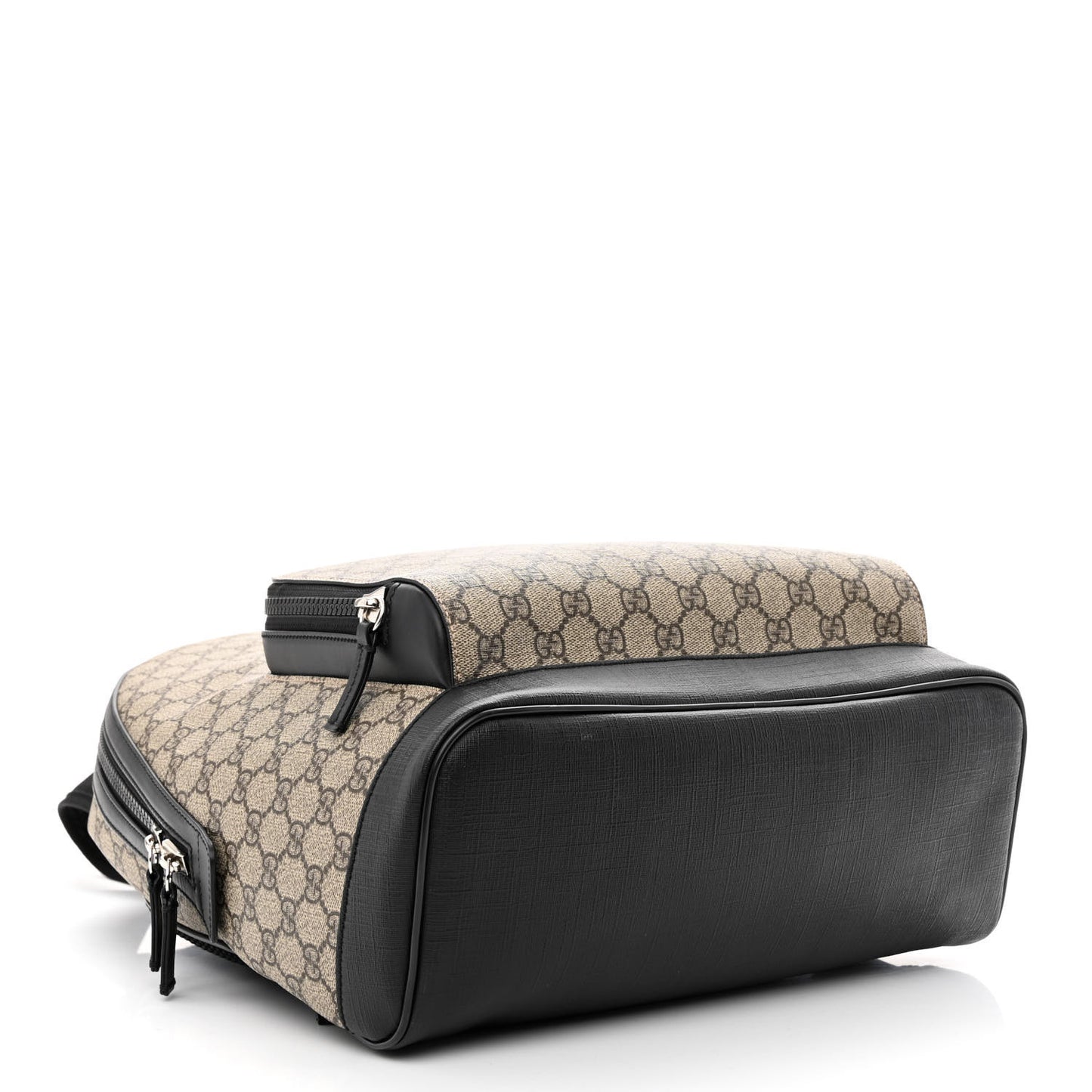 GG Supreme Monogram Medium Backpack Black
