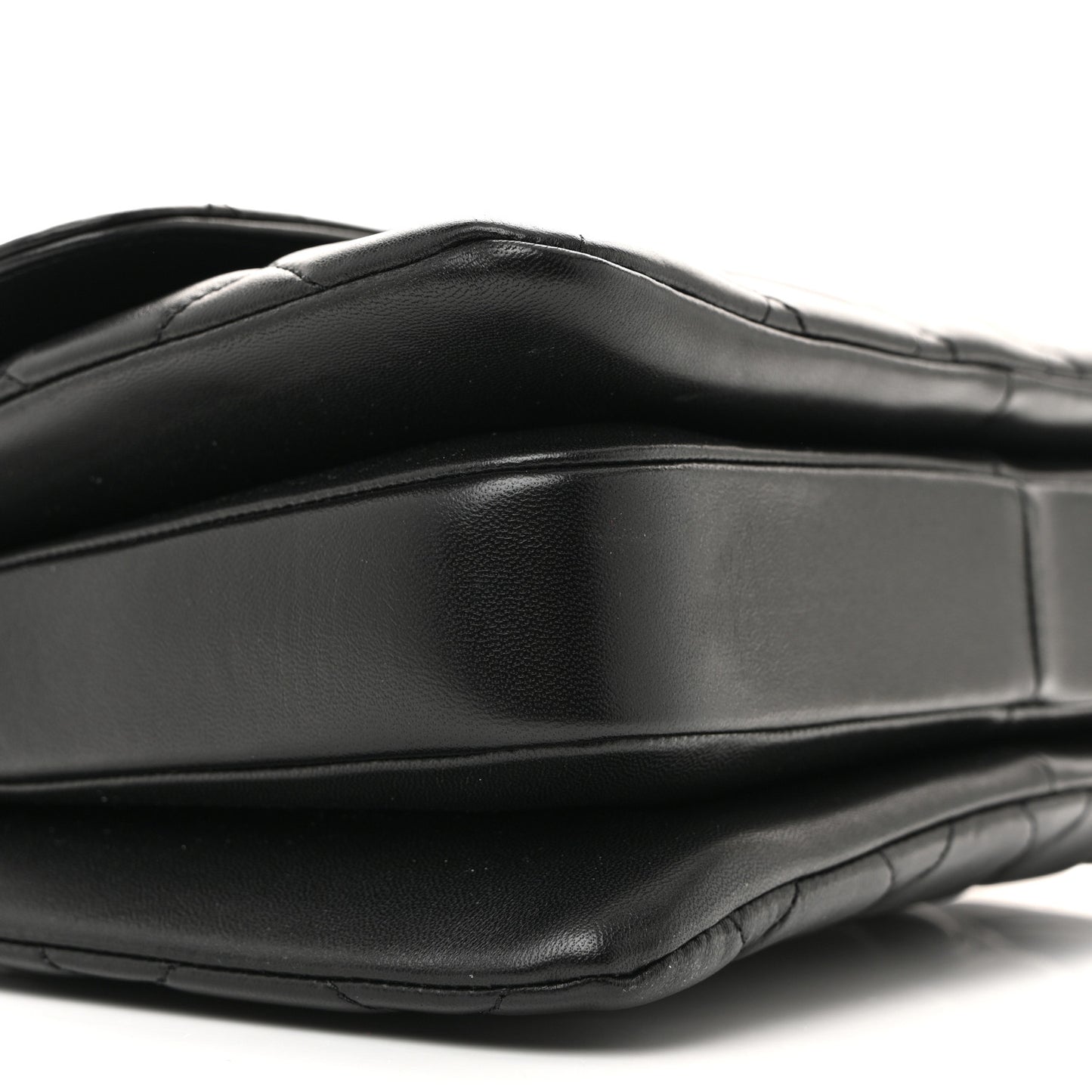 Lambskin Quilted Small Trendy CC Dual Handle Flap Bag Black