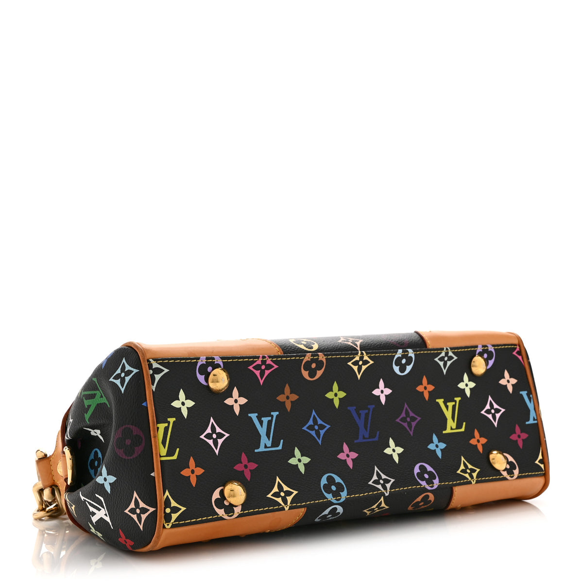 Louis Vuitton Monogram Multicolor Beverly MM Black 4 of 10