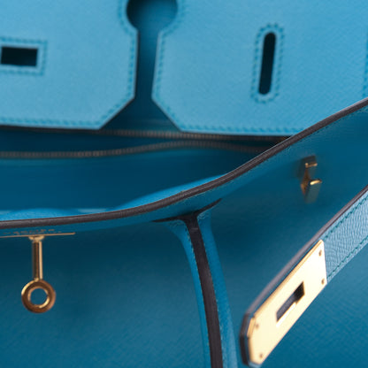 Hermes Epsom Birkin 35 Bleu Zanzibar 11 of 16