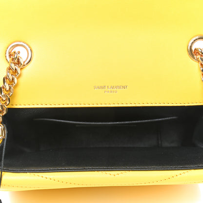 Saint Laurent Lambskin Matelasse Chevron Monogram Small Sulpice Bag Mimosa 4 of 4