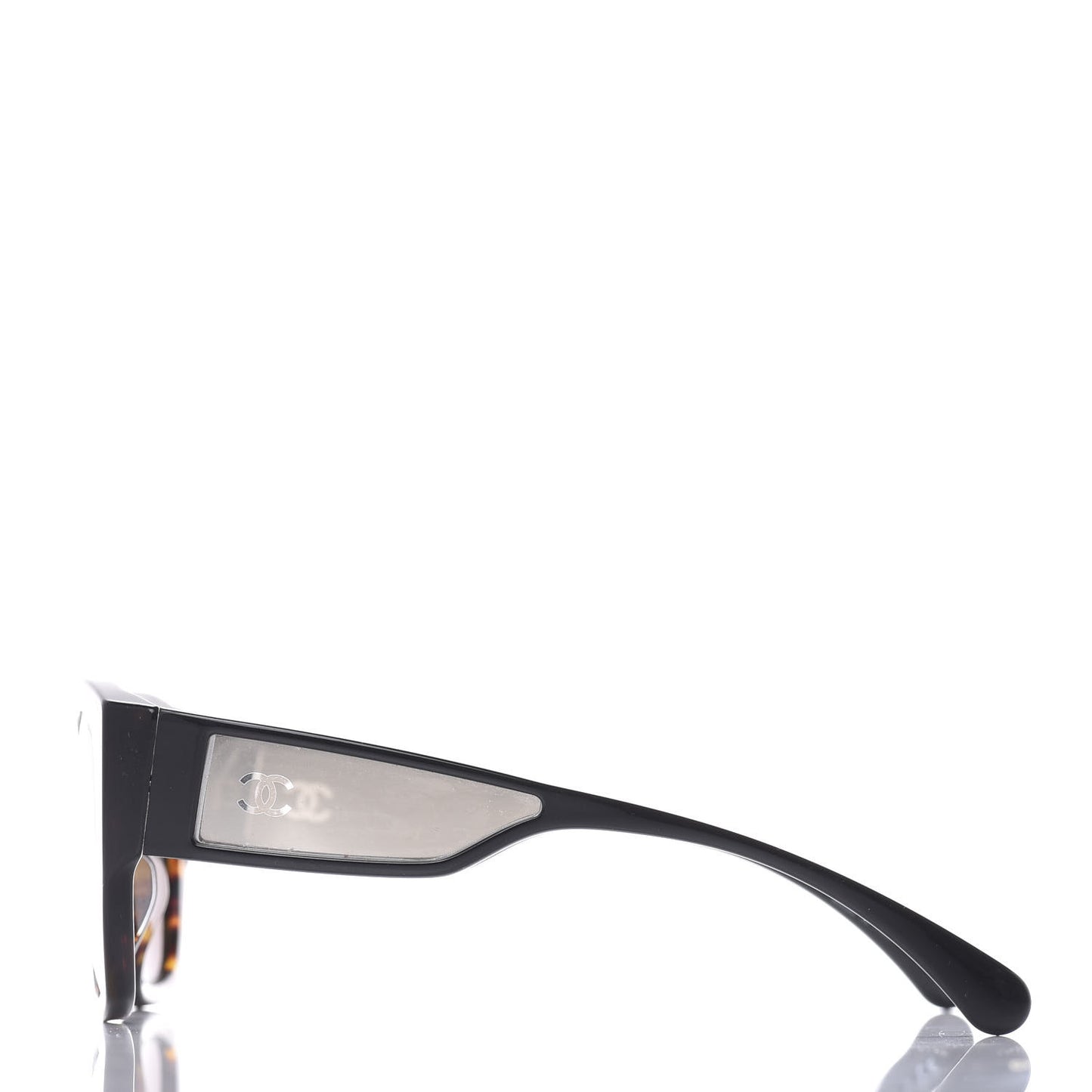 Acetate 18K White Gold Butterfly Sunglasses 5429 Dark Tortoise