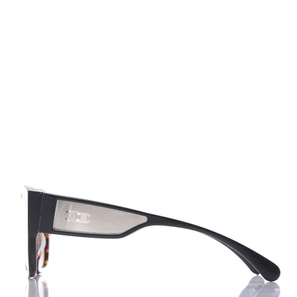 Chanel Acetate 18K White Gold Butterfly Sunglasses 5429 Dark Tortoise 3 of 6