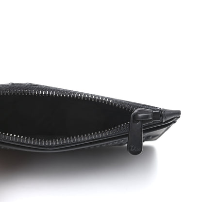 Christian Dior Ultra Matte Calfskin Studded Diorama Card Holder Black 5 of 6