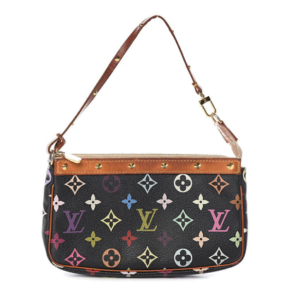 Louis Vuitton Monogram Multicolor Pochette Accessories Black 1 of 14