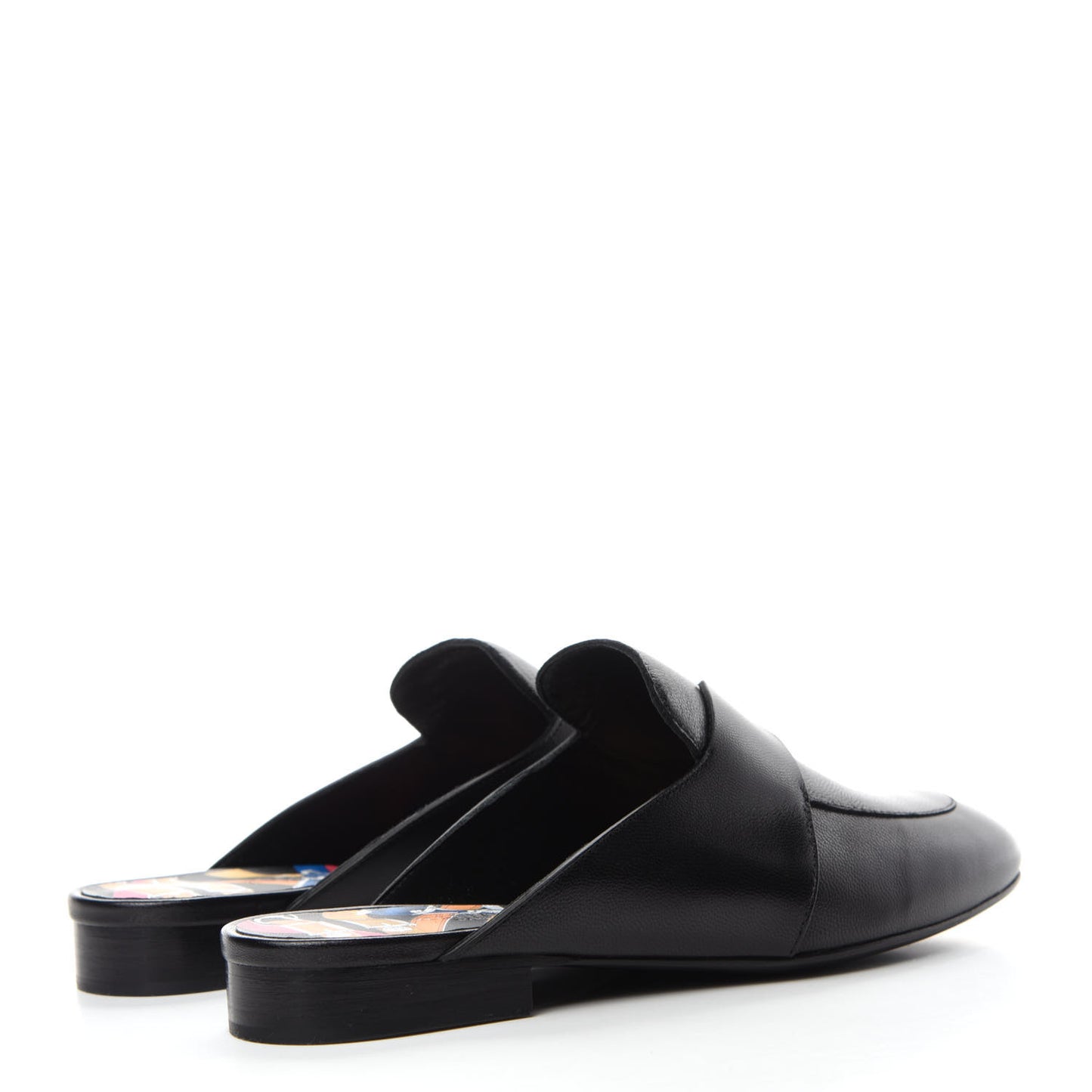 Supple Goatskin Catena Mules 36 Black