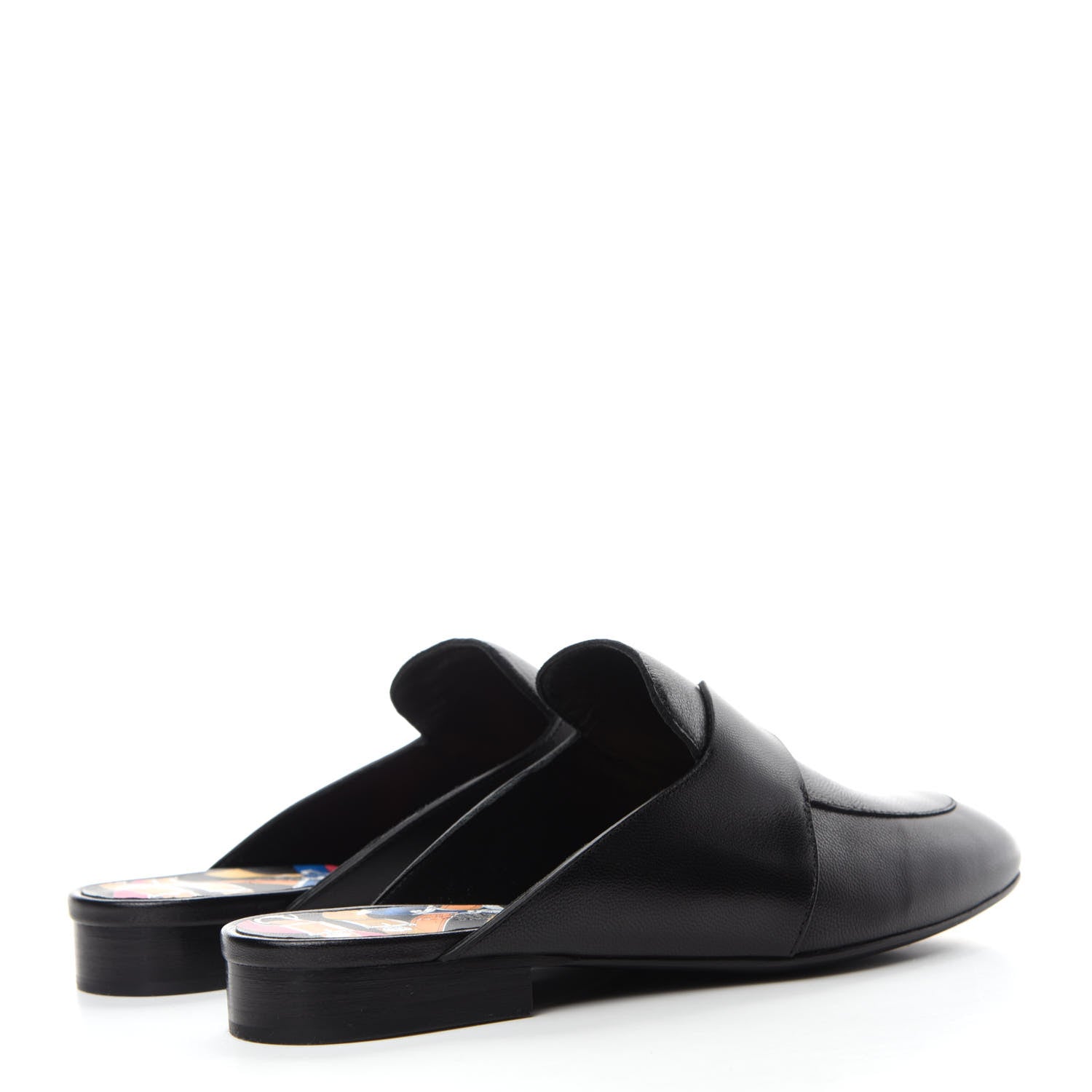 Hermes Supple Goatskin Catena Mules 36 Black 4 of 9
