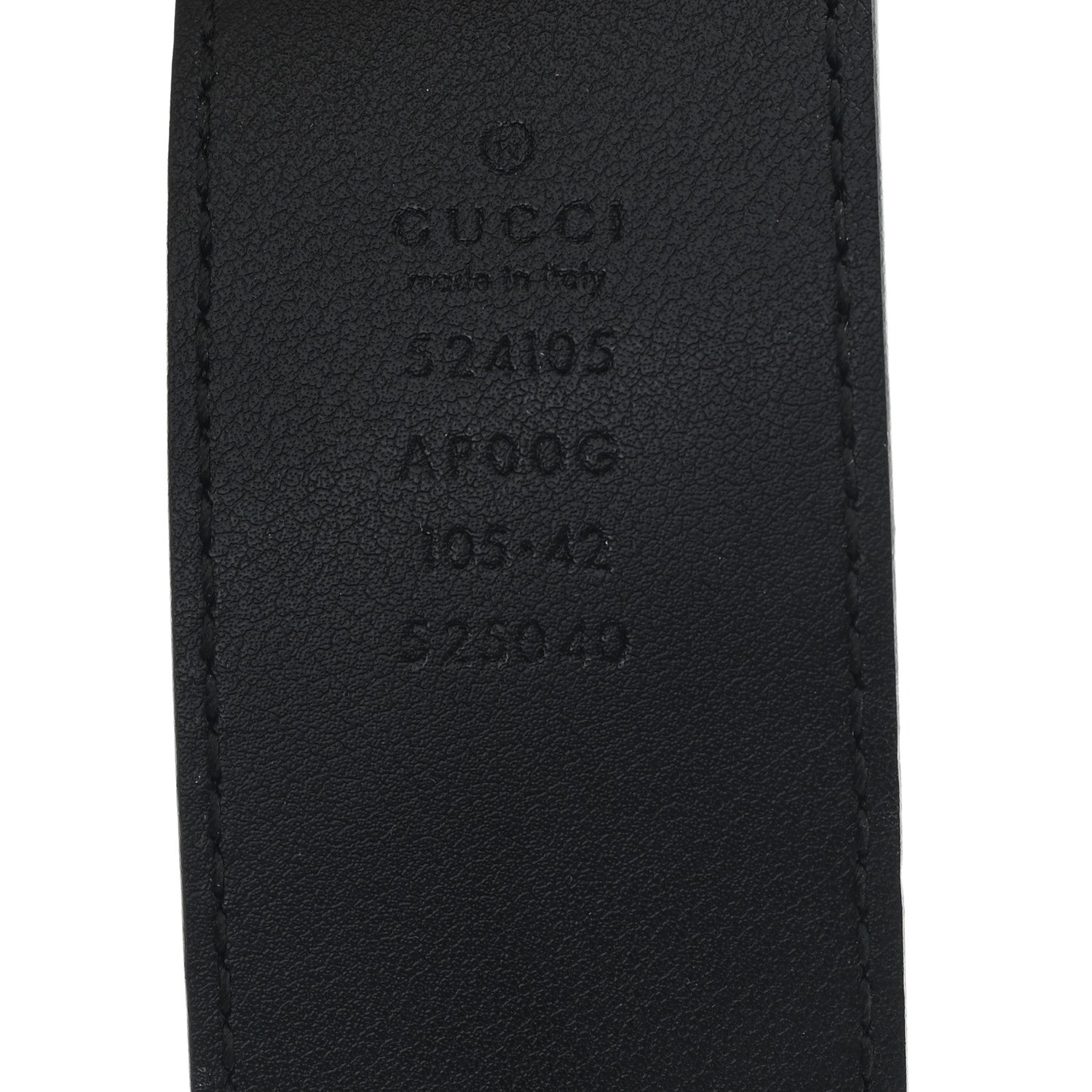 Gucci Moon Calfskin Torchon Double G 105 42 Belt Black 4 of 4