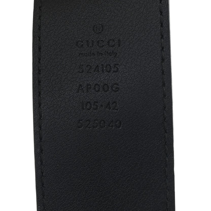 Gucci Moon Calfskin Torchon Double G 105 42 Belt Black 4 of 4