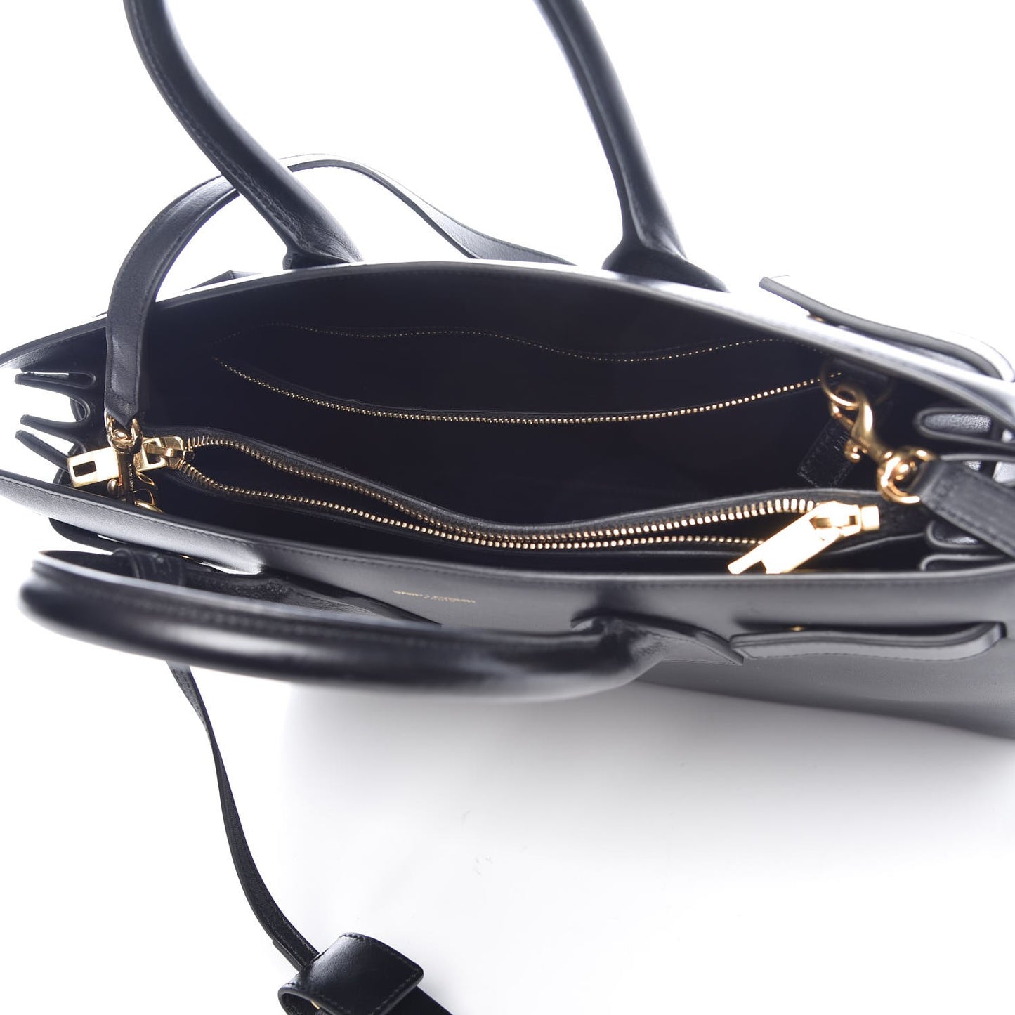 Calfskin Small Sac De Jour Black
