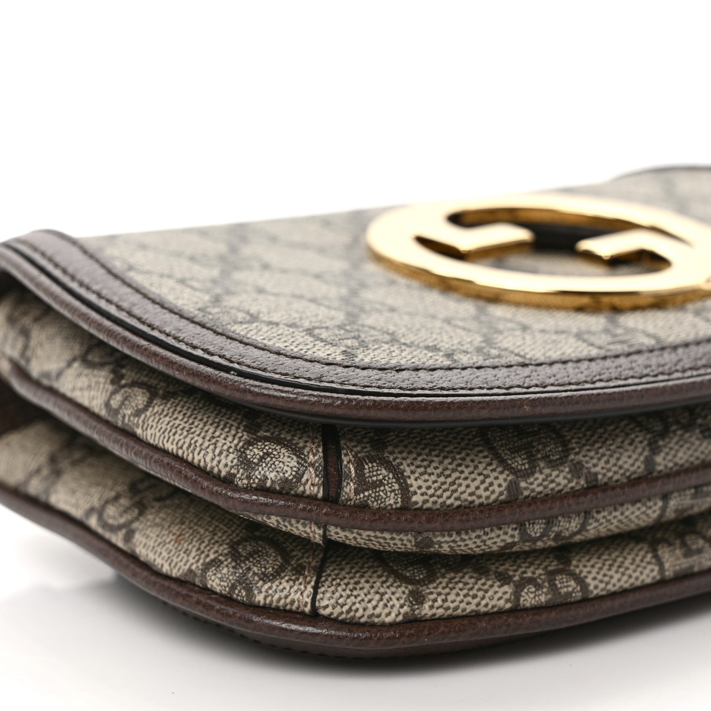 GG Supreme Monogram Textured Dollar Calfskin Blondie Belt Bag 90 36 Beige Ebony New Acero