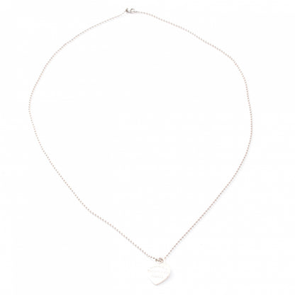Tiffany Sterling Silver Long Return to Tiffany Heart Pendant Necklace 6 of 6