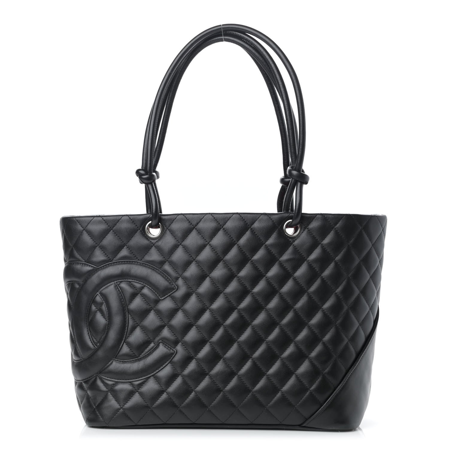 Chanel Calfskin Quilted Large Cambon Tote Black 1 of 16