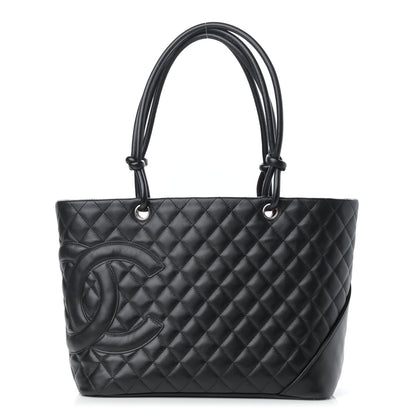 Chanel Calfskin Quilted Large Cambon Tote Black 1 of 16