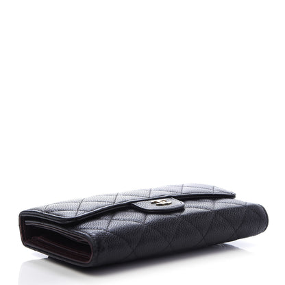Chanel Caviar Quilted Large Flap Wallet Black 4 of 12