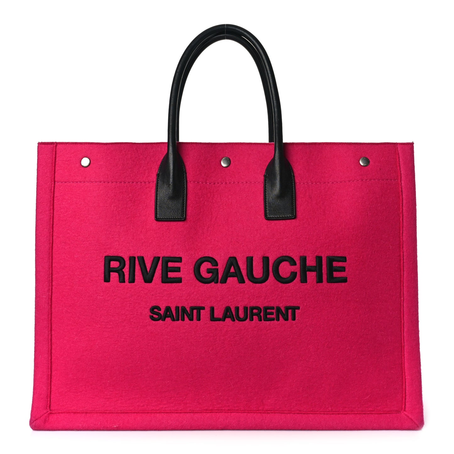 Wool Rive Gauche Tote Fuchsia