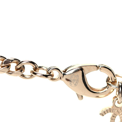 Chanel Pearl Crystal Chain CC Necklace Gold 5 of 5