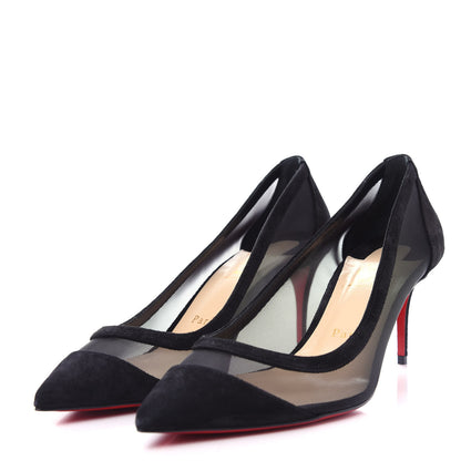 Christian Louboutin Veau Velours Rete Galativi 70 Pumps 39 Black 3 of 10