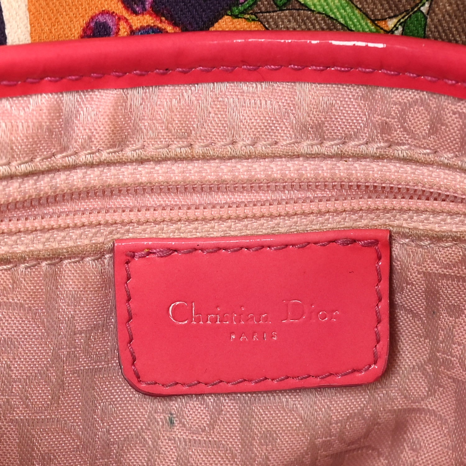 Christian Dior Canvas Floral Hawaii Glamour Saddle Bag Multicolor 6 of 11