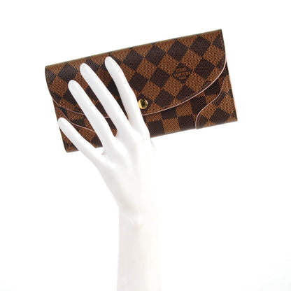 Louis Vuitton Damier Ebene Caissa Wallet Rose Ballerine 2 of 7