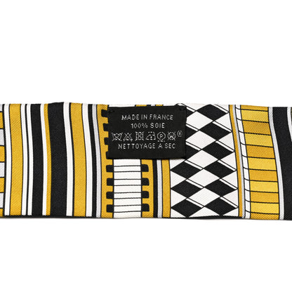 Hermes Silk Voltes Et Pirouettes Twilly Black Or White 4 of 4