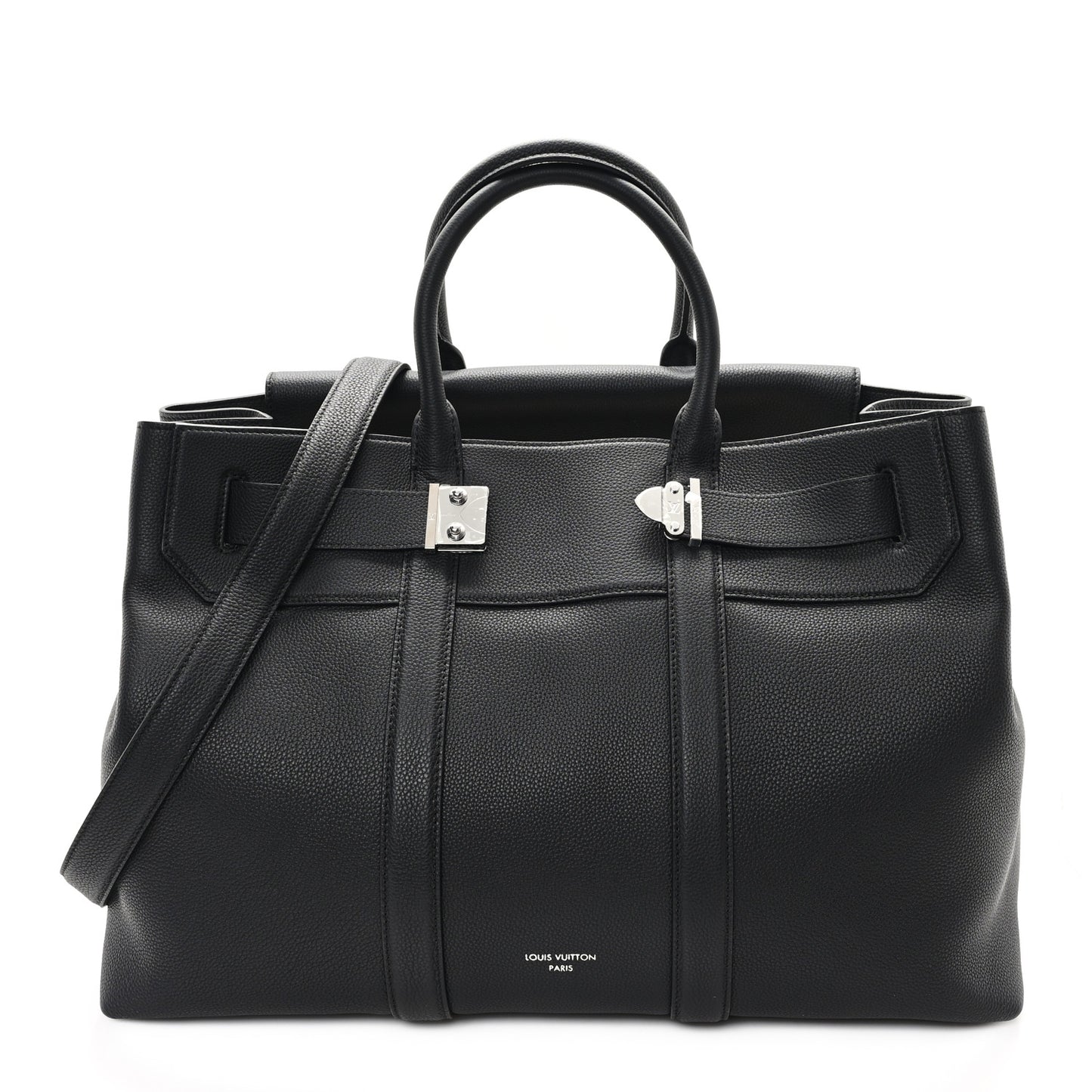Millesime Calfskin Georges Tote GM Black