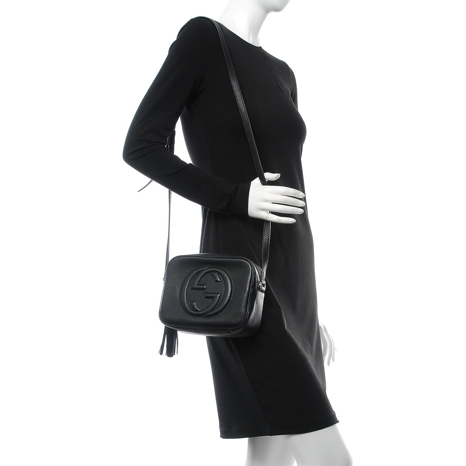 Gucci Pebbled Calfskin Small Soho Disco Bag Black 2 of 8