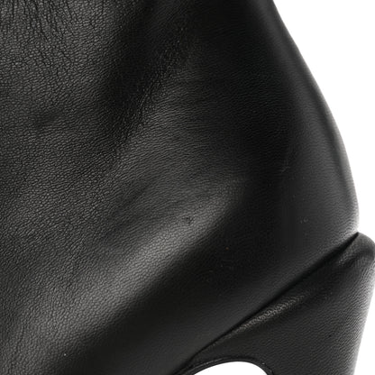 Chanel Lambskin Patent CC Cap Toe Platform Ankle Boots 39 Black 10 of 11