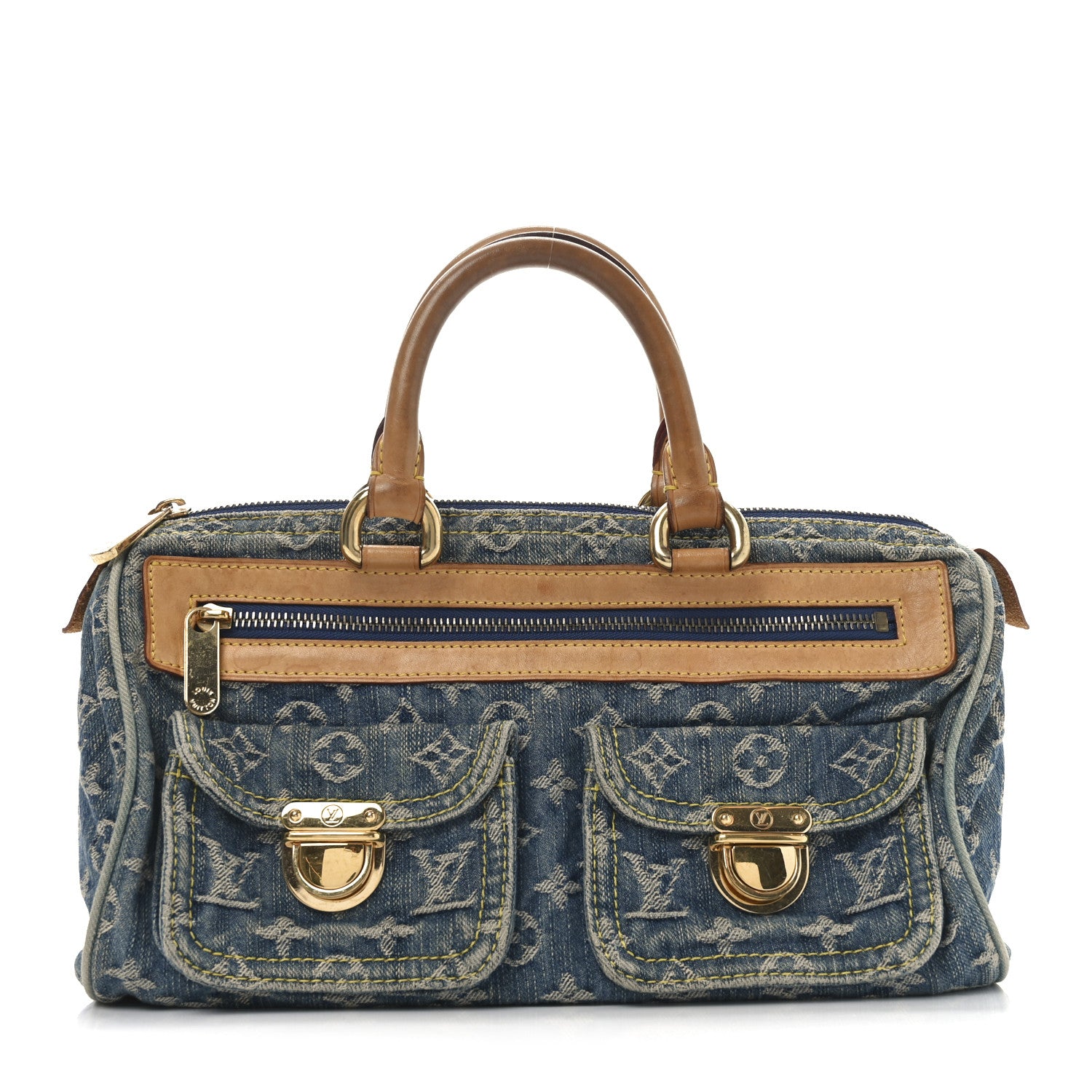Louis Vuitton Monogram Denim Neo Speedy Blue 1 of 9