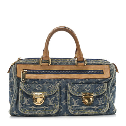 Louis Vuitton Monogram Denim Neo Speedy Blue 1 of 9