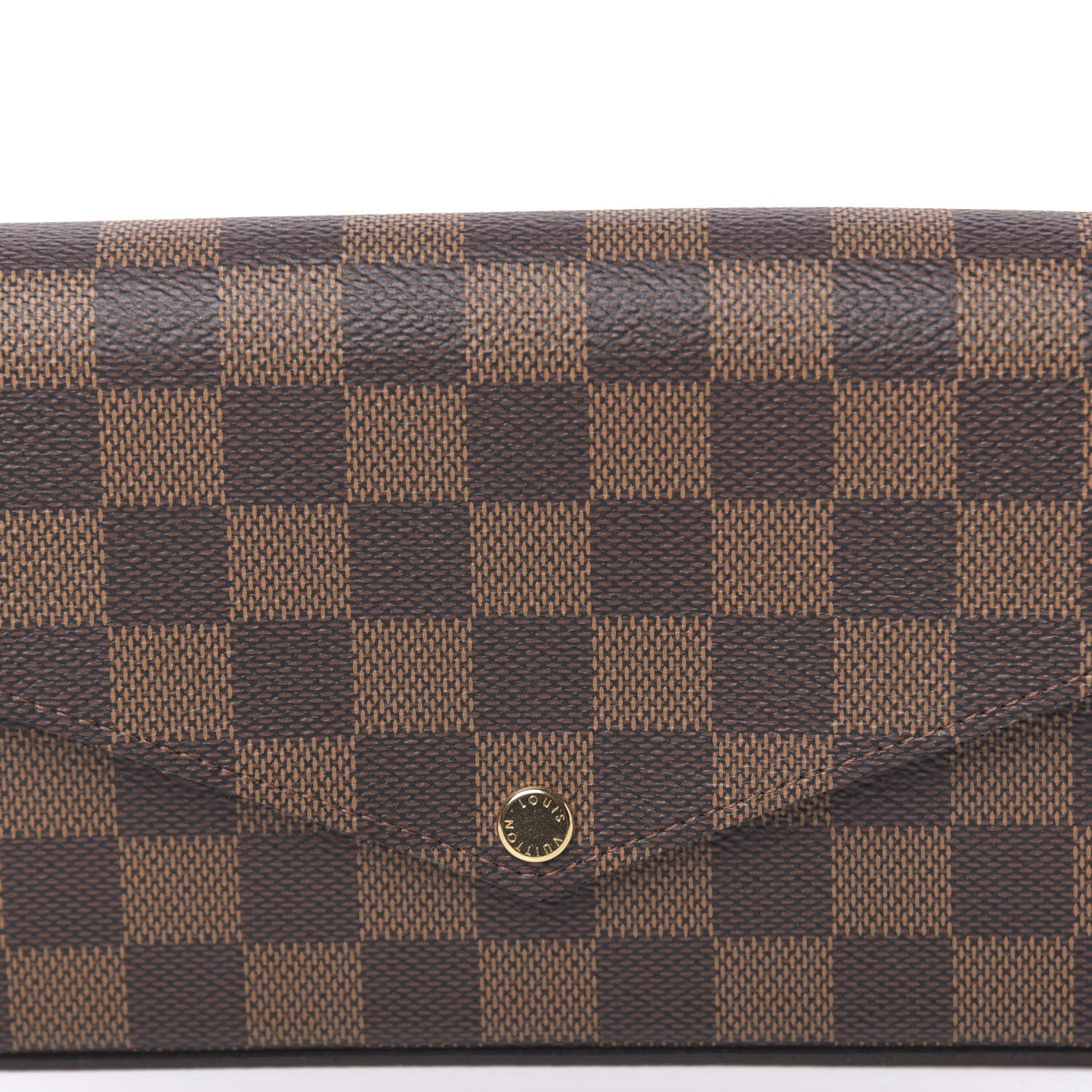 Louis Vuitton Damier Ebene Pochette Felicie Chain Wallet 9 of 9