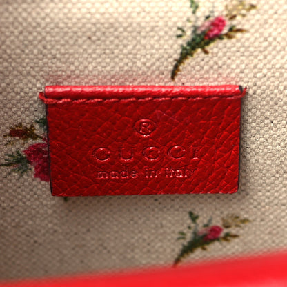 Gucci Textured Calfskin Web Mini Dionysus Shoulder Bag Hibiscus Red 6 of 9