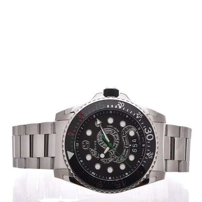 Gucci Stainless Steel 45mm Dive Snake Quartz Watch Black 3 of 7