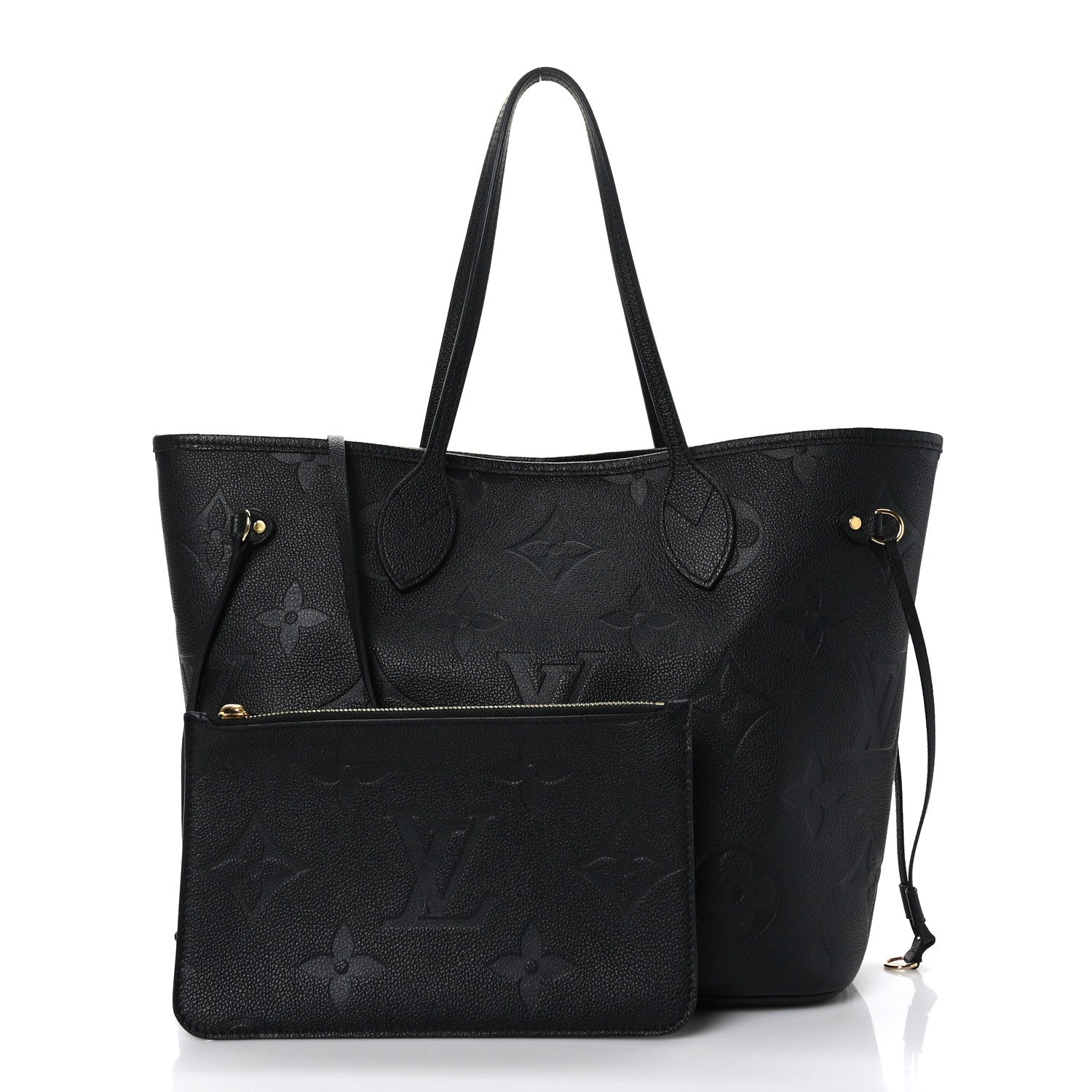 Louis Vuitton Empreinte Monogram Giant Neverfull MM Black 1 of 9