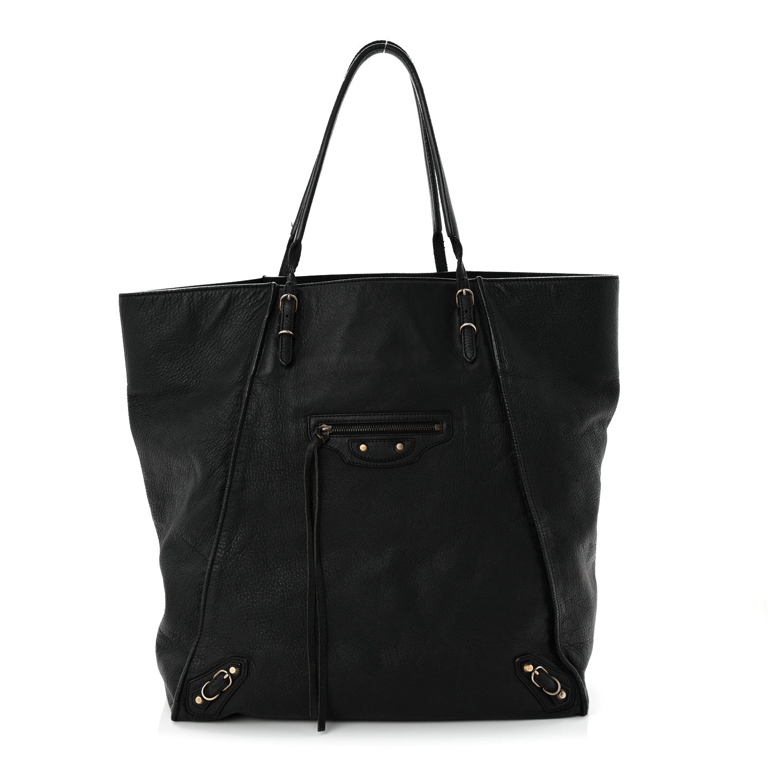 Balenciaga Veau Papier Basket Tote Black 1 of 12