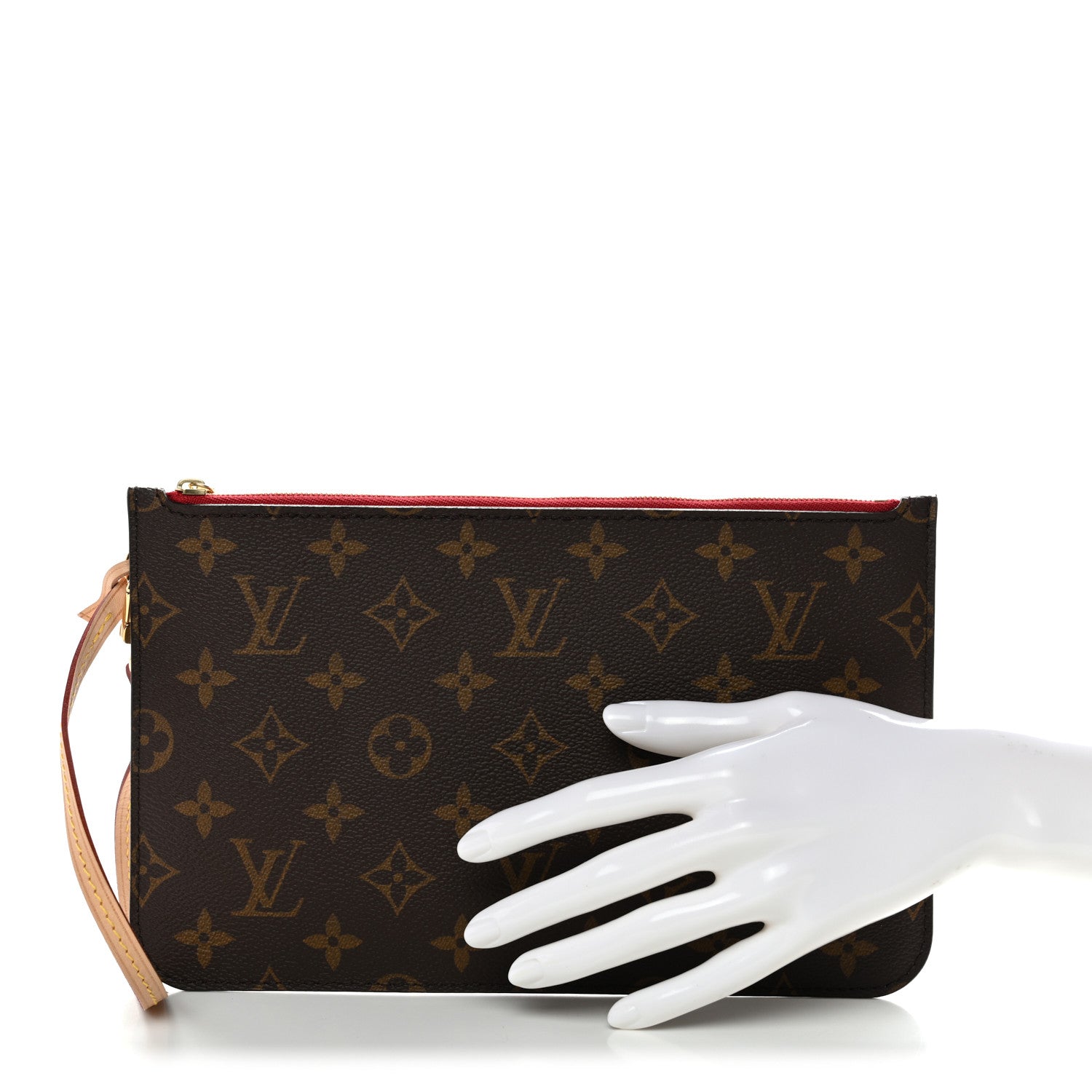 Louis Vuitton Monogram Neverfull MM GM Pochette Cherry 2 of 7