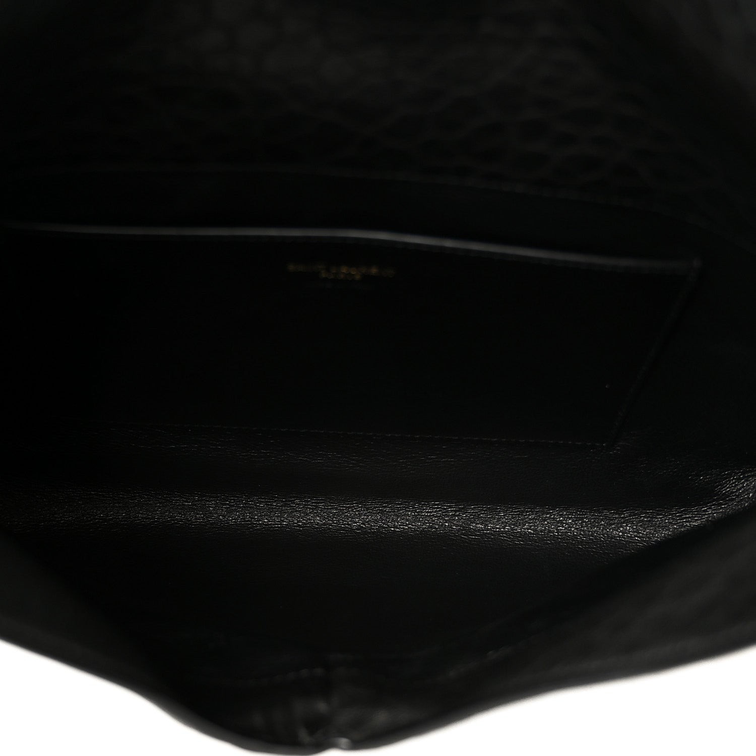 Saint Laurent Grained Lambskin Cassandre Envelope Pouch Black 5 of 8