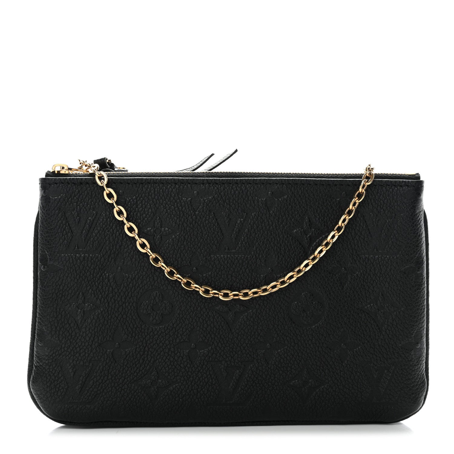 Louis Vuitton Empreinte Double Zip Pochette Black 1 of 11