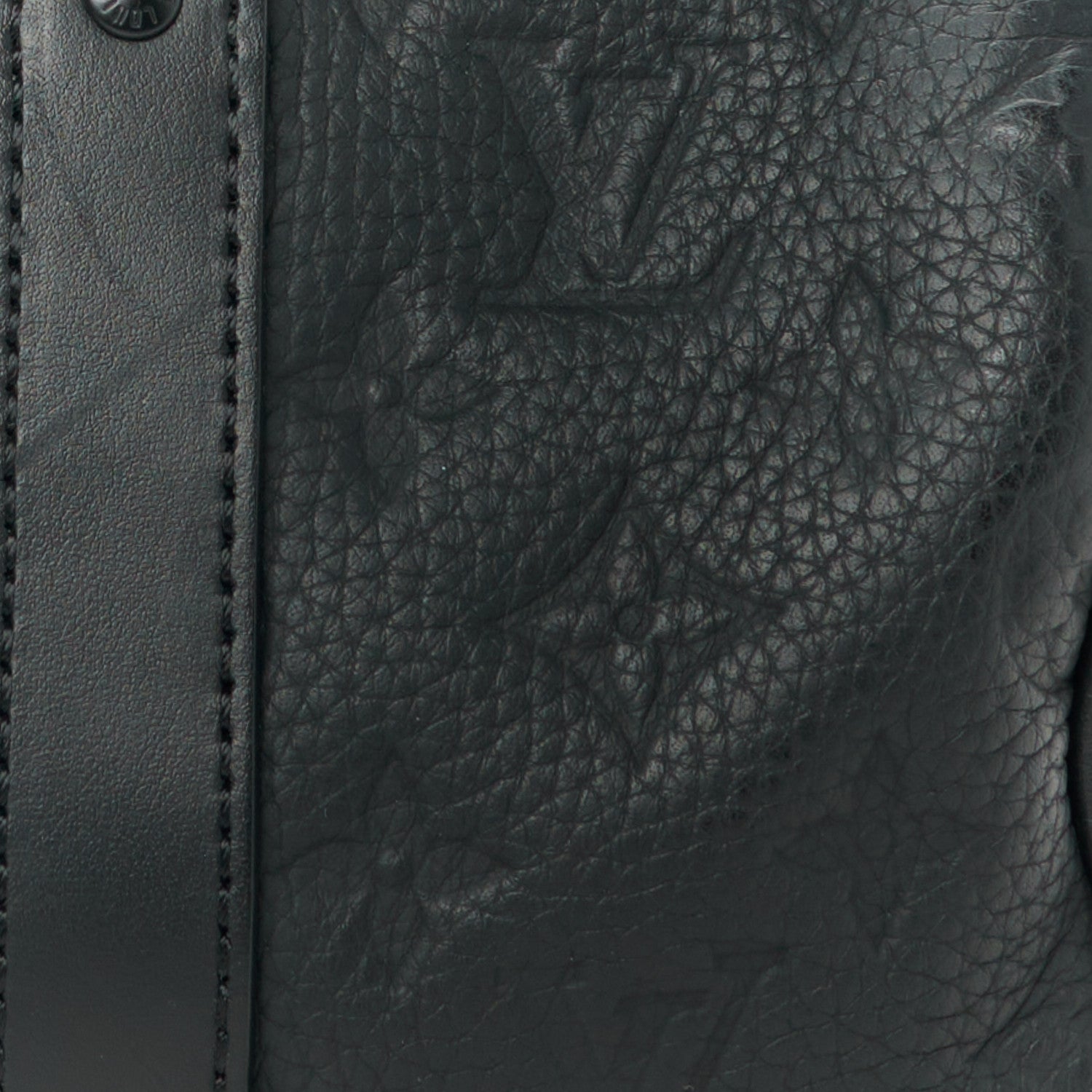 Louis Vuitton Monogram Taurillon Keepall Bandouliere 25 Black 8 of 10