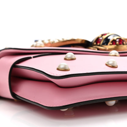 Gucci Nappa Pearl Studded Mini Queen Margaret Broadway Shoulder Bag Sugar Pink 9 of 12