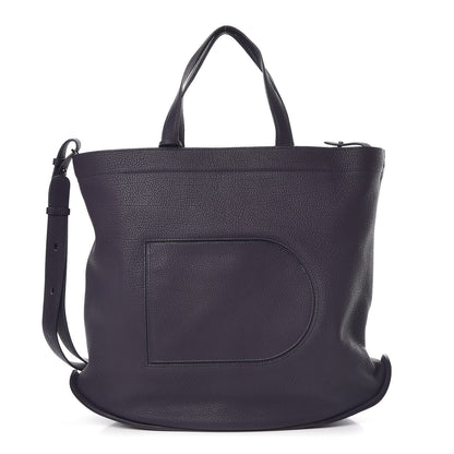 Delvaux Grained Calfskin Le Pin Tote Indigo 1 of 11