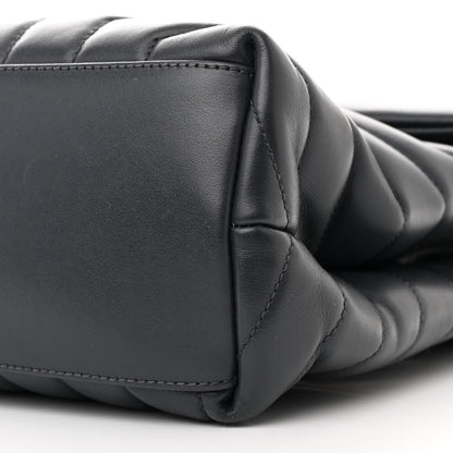 Saint Laurent Calfskin Y Quilted Monogram Medium Loulou Chain Satchel Earth 11 of 12